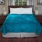 Hastings Home Hastings Home Solid Soft Heavy Thick Plush Mink Blanket 8 pound - Aqua 498752CTD - alternate 1